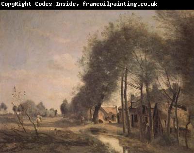Jean Baptiste Camille  Corot La route de Sin-le-Noble (mk11)